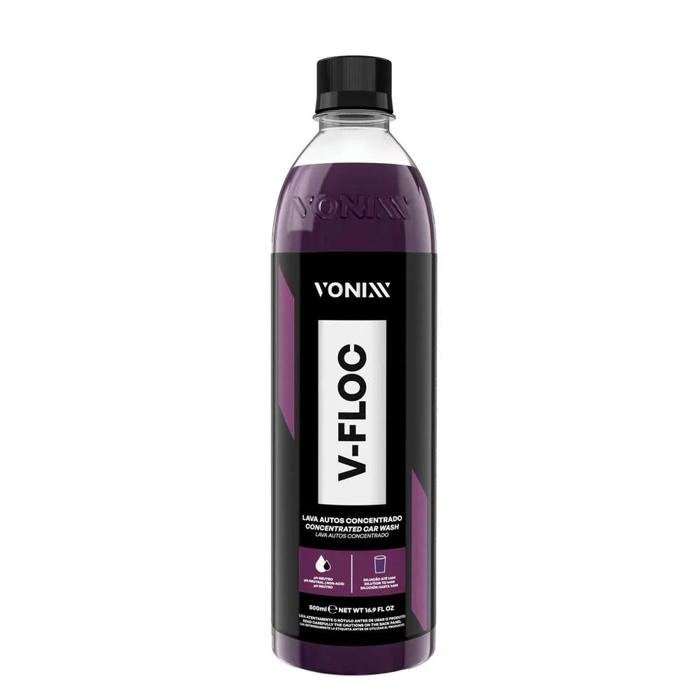 Shampoo Automotivo Neutro Concentrado V-Floc 500Ml Vonixx