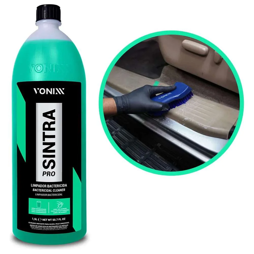 Sintra Pro Vonixx Limpeza Interna Veiculos Bactericida 15L