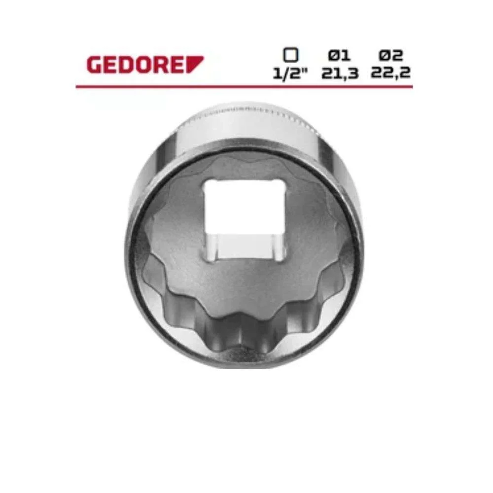 Soquete 1/2" Estriado 15Mm R61101506