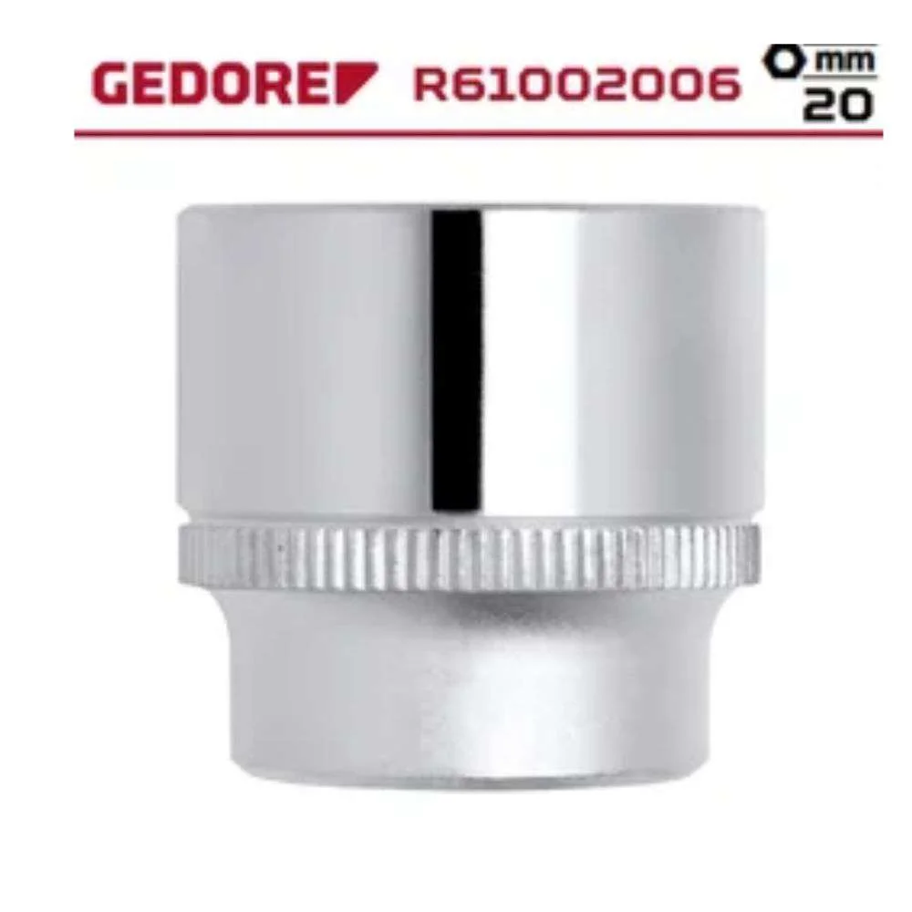 Soquete 1/2 X 20 MM Sextavado R61002006 Gedore Red