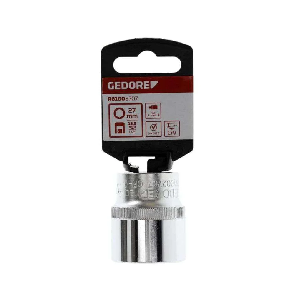 Soquete 1/2 X 27 MM Sextavado R61002707 Gedore Red