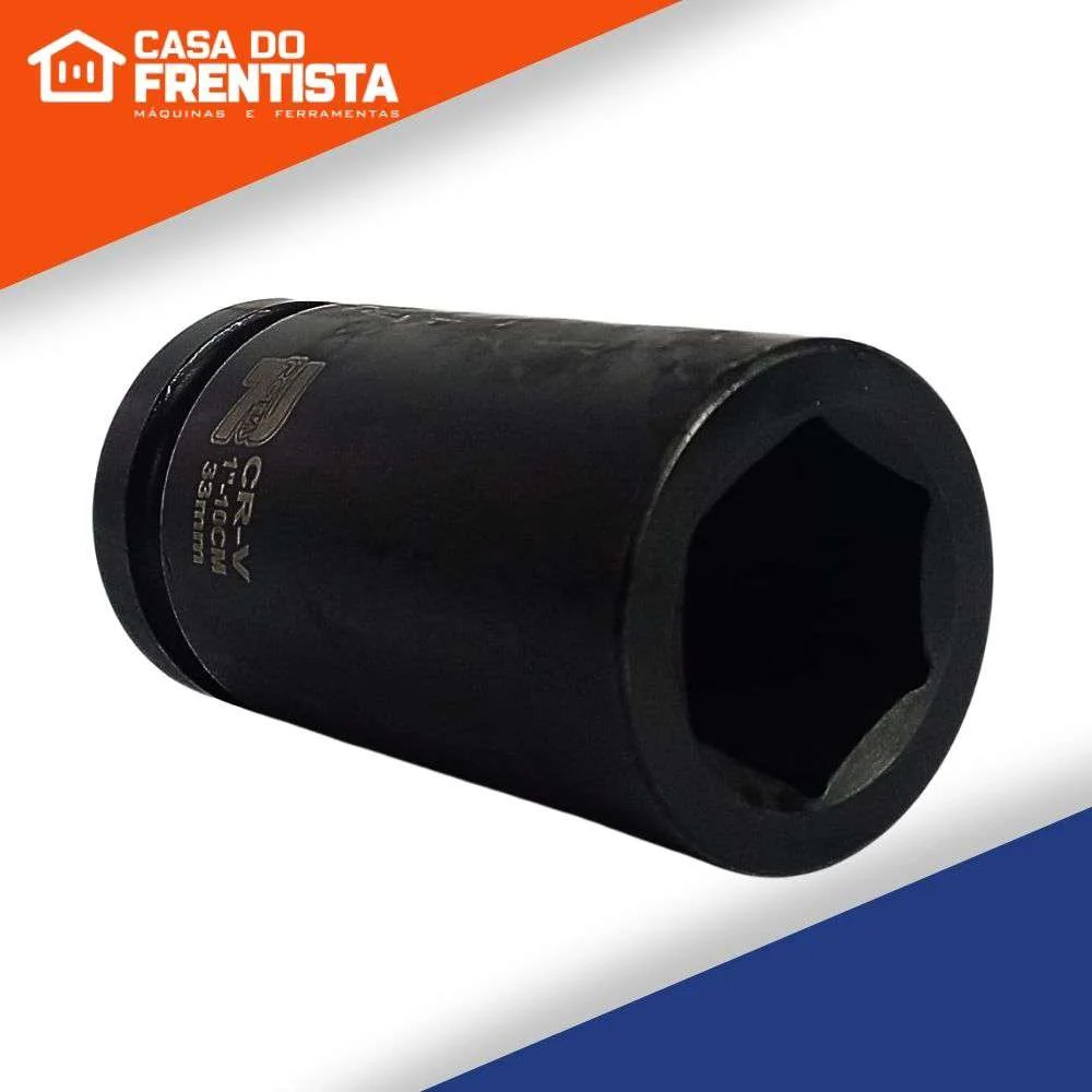 Soquete Sextavado de Impacto 1 X 33Mm Longo 200246 Rotta
