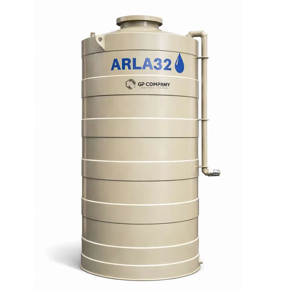 Tanque Cilíndrico 3000L em Polietileno Fundo Plano Gp Company