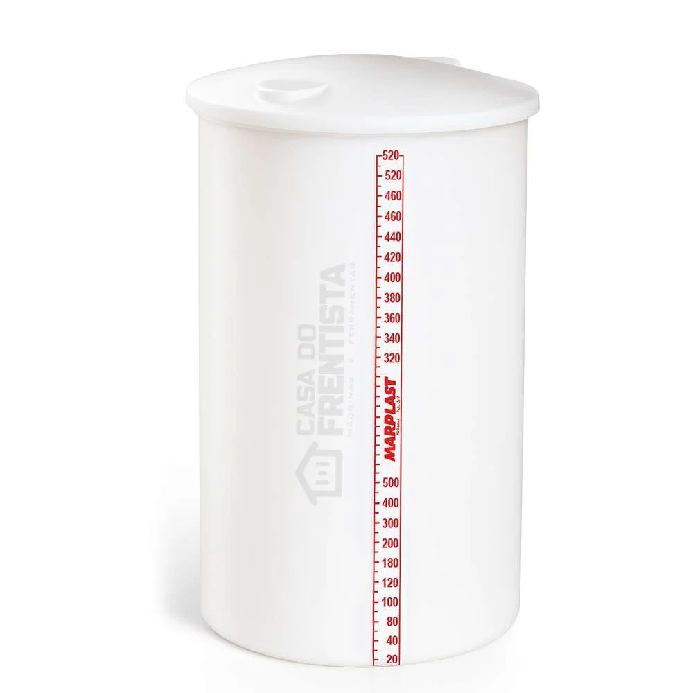 Tanque Cilíndrico 520 Litros com Tampa Sobreposta Polietileno Industrial Cvafp