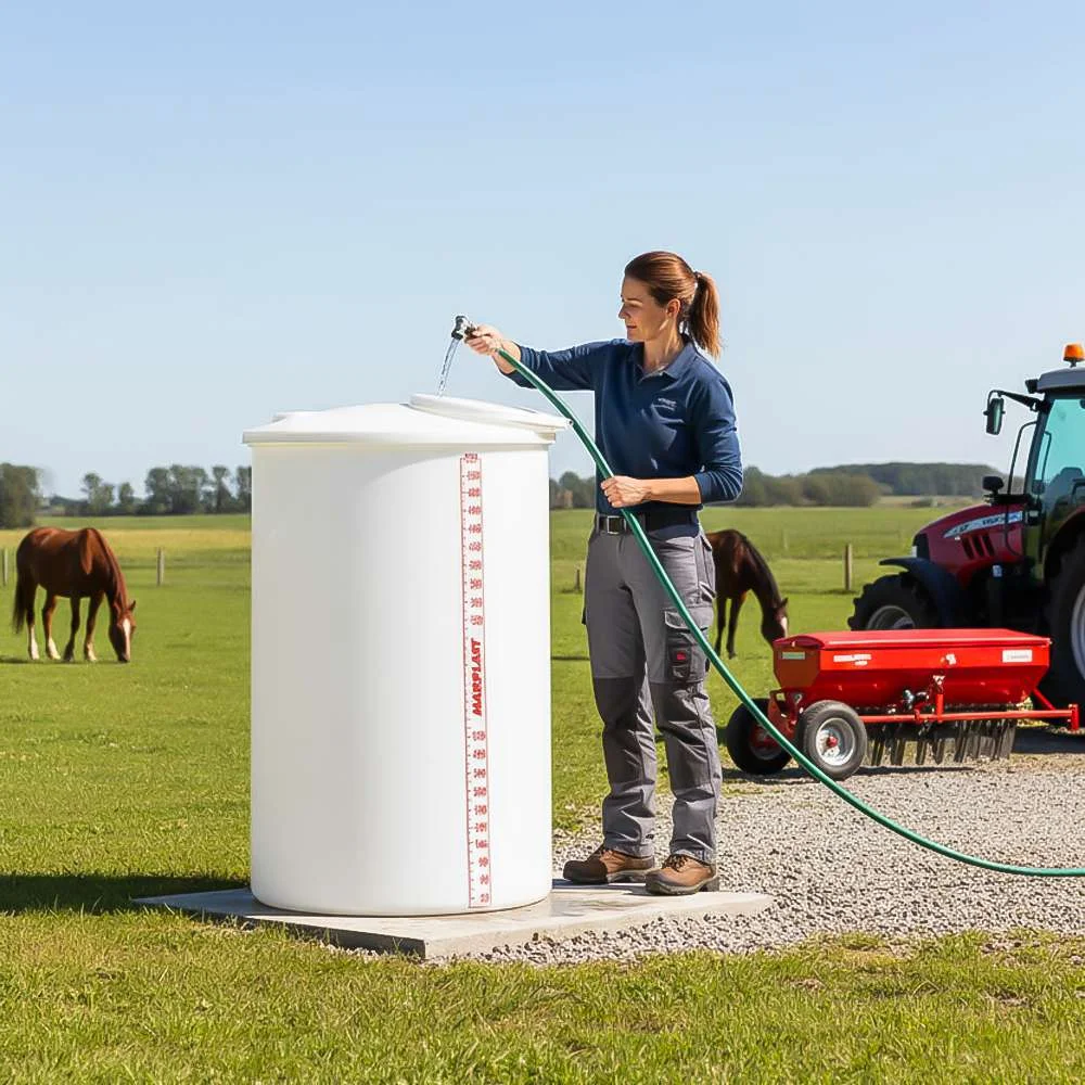 Tanque Cilíndrico 520 Litros com Tampa Sobreposta Polietileno Industrial Cvafp