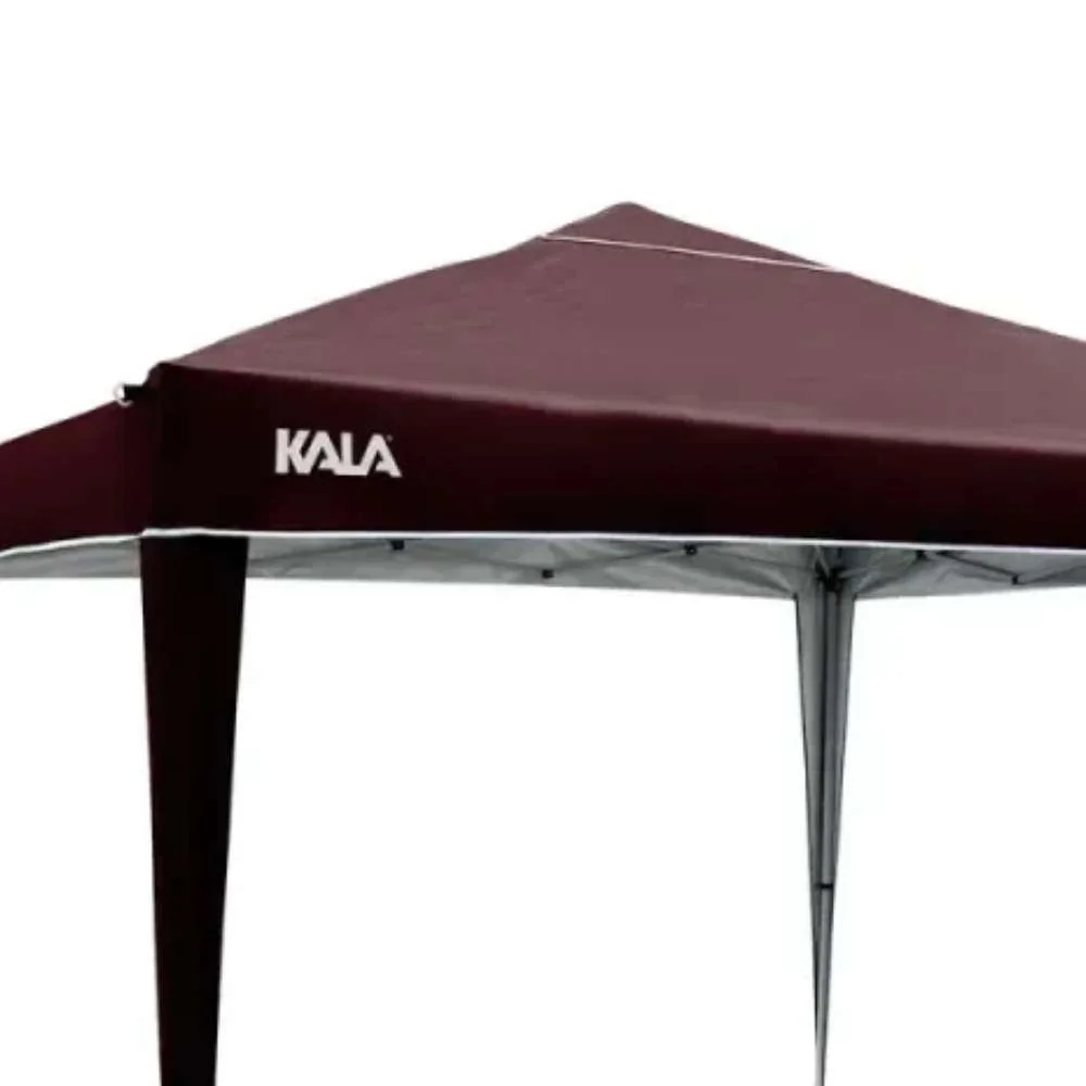 Tenda Gazebo Dobrável em Poliéster Marrom 300X300Cm Kala