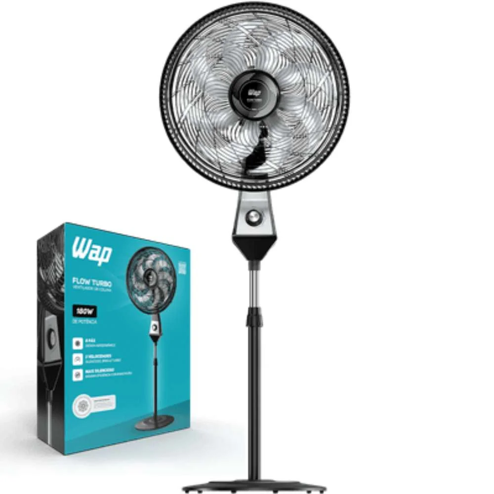 Ventilador 50Cm 8 Pás Wap Flow Turbo Coluna 127V