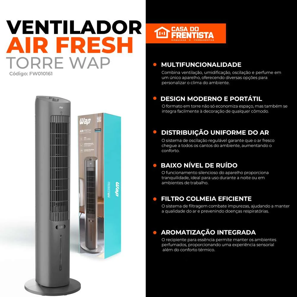 Ventilador Torre Wap Air Fresh 127V