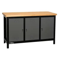 Bancada Profissional Fechada Preta 1,5M