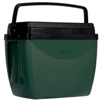 Caixa Térmica 18L 24 Latas Mor Verde com Preto