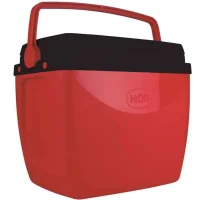 Caixa Térmica 18L 24 Latas Mor Vermelho com Preto