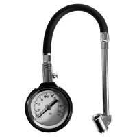 Calibrador de Pneu Duplo com Manometro e Mangueira 3025 Hidraflux