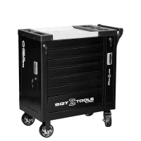 Carrinho de Ferramentas em Aço com 7 Gavetas Preto - Sigmatools
