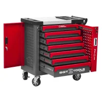 Carrinho de Ferramentas em Aço com 7 Gavetas Vermelho - Sigmatools