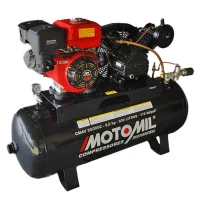 Compressor de Ar 20 Pés a Gasolina 7 HP 200L Motomil