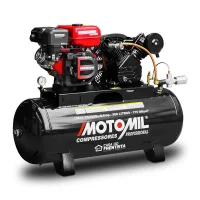 Compressor de Ar 20 Pés a Gasolina 9 Hp 200L Motomil