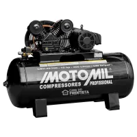 Compressor de Ar 40 Pés 350L 10Hp Trif. 220/380V Motomil