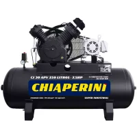 Compressor de Ar Alta Pressão Chiaperini 30 Pés 250L 7.5Cv Trifásico 380V