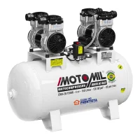 Compressor de Ar Odontológico 20 Pés 150L 220V Silencioso Isento de Óleo Motomil