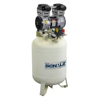 Compressor de Ar Odontológico Isento de Óleo 10 Pés 2Hp 60L Schulz - 220V