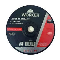 Disco para Desbaste Aço 7" 1/4" X 22 Esp. 2Mm