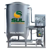 Filtro Prensa para Óleo Diesel Reservatório 500 Litros Vazão 4800 L/H