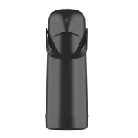 Garrafa Térmica 1L Magic Pump Preta Termolar