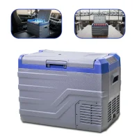 Geladeira Portátil 40L Azul 12/24V para Caminhão Rotta376