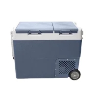 Geladeira Portátil B60 60L 12/24V Caminhão 2 Portas com Rodas Rotta376