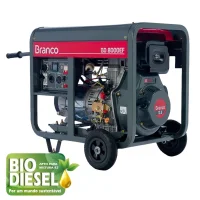 Gerador a Diesel 6,7Kva 220/110V 13Cv Bd8000Ef Partida Eletrica Branco