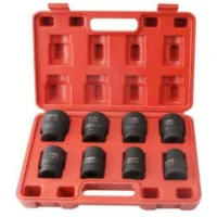 Jogo de Soquetes de Impacto Curto 8 Peças 3/4" Crmo Riosul