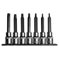 Jogo Soquete Ponta Torx Longo 1/2 7Pcs T20 a T55 Vip