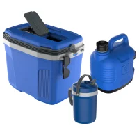 Kit Caixa Térmica para Viagens e Passeios Azul Termolar - Azul