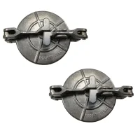Kit com 2 Tampa para Tanque Posto/Combustível Selada 4 Pol