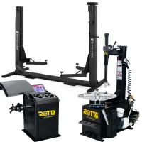 Kit Desmontadora + Elevador 2500kg + Balanceadora 220V Profissional de Equipamentos Automotivos