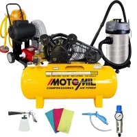 Kit Lava Rápido de Limpeza Profissional com Compressor 20 Pés Motomil