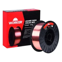 Rolo de Arame 15Kg de Solda Mig 1,0Mm Worker