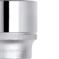 Soquete Estriado Curto 12Mm Encaixe 1/2 Gedore Red R61101206
