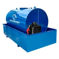 Tanque de Combustível Aéreo com Bomba e Bacia de Contenção