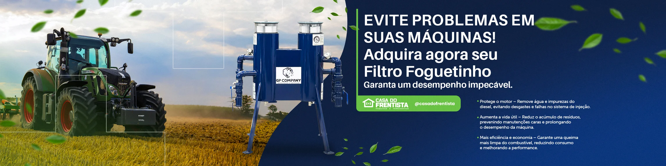 Filtro Foguetinho Duplo Desidratador para 2 Bombas GP 1000-D