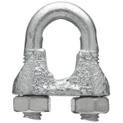 Clips para Cabo em Aço Leve Zincado