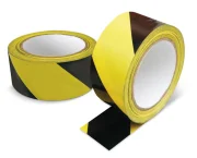 Fita de Segurança Zebrada Preta e Amarela