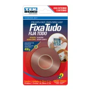 Fita Dupla Face Fixatudo uso Externo Ultra Forte Cinza 2Mt Tekbond
