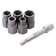 Jogo de Extrator de Porcas Danificadas C/6 Peças Amatools