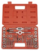 Jogo Macho e Cossinete Polegada com 40Pç