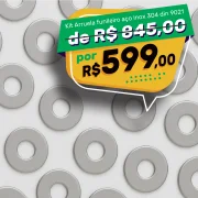 Kit Arruela Funileiro Inox 304 Din 9021 Ø3 a 8Mm
