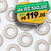 Kit Arruela Lisa Inox 304 Din 125A Ø5Mm