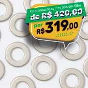 Kit Arruela Lisa Inox 304 Din 125A Ø8Mm