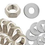 Kit de Porcas e Arruelas Métricas Zincadas com 3.000 Peças