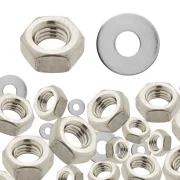 Kit de Porcas e Arruelas Polegada Zincadas 3.000 Peças